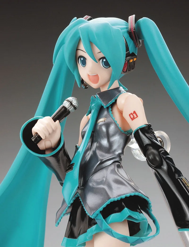 Figma Hatsune Miku Anime Actionfiguren Bewegliche Gelenke enthalten die Requisiten Desktop-Dekoration Sammlung PVC-Modell Spielzeug und Geschenke – Detail 5