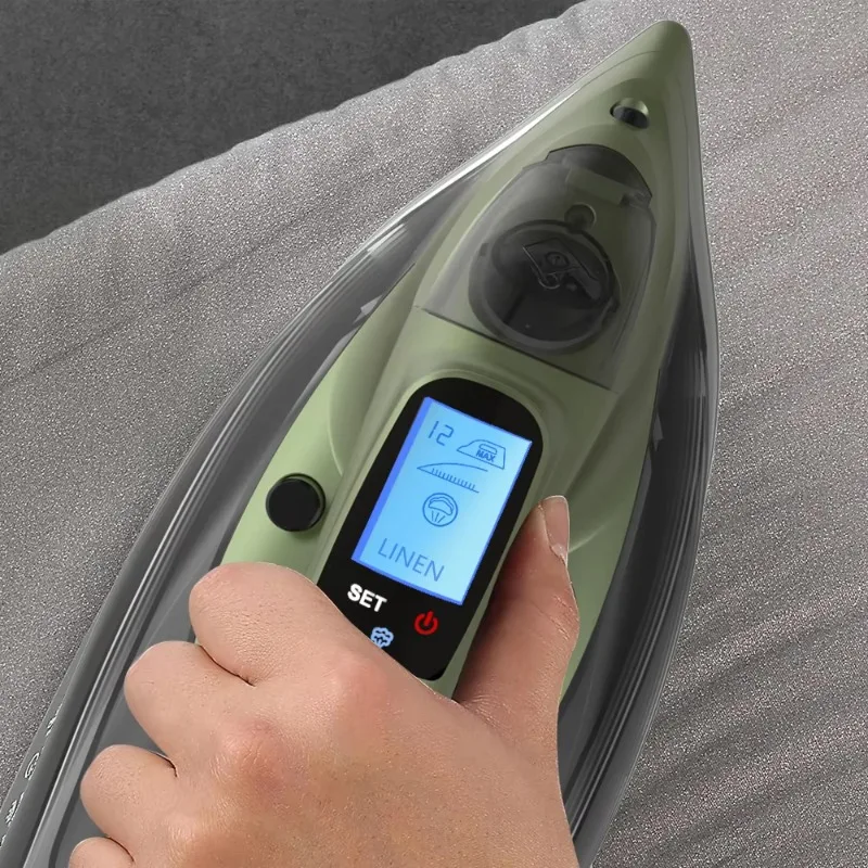 

Профессиональный отпариватель для одежды с 12-уровневым контролем температуры, ЖК-дисплеем, для точной глажки, для дома и отелей, электрический