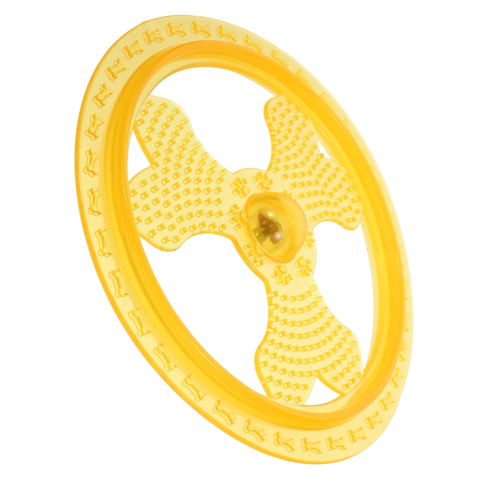

Luminous Flying Saucer Circle-shaped Dog Chew for Puppy Fetch Interactive