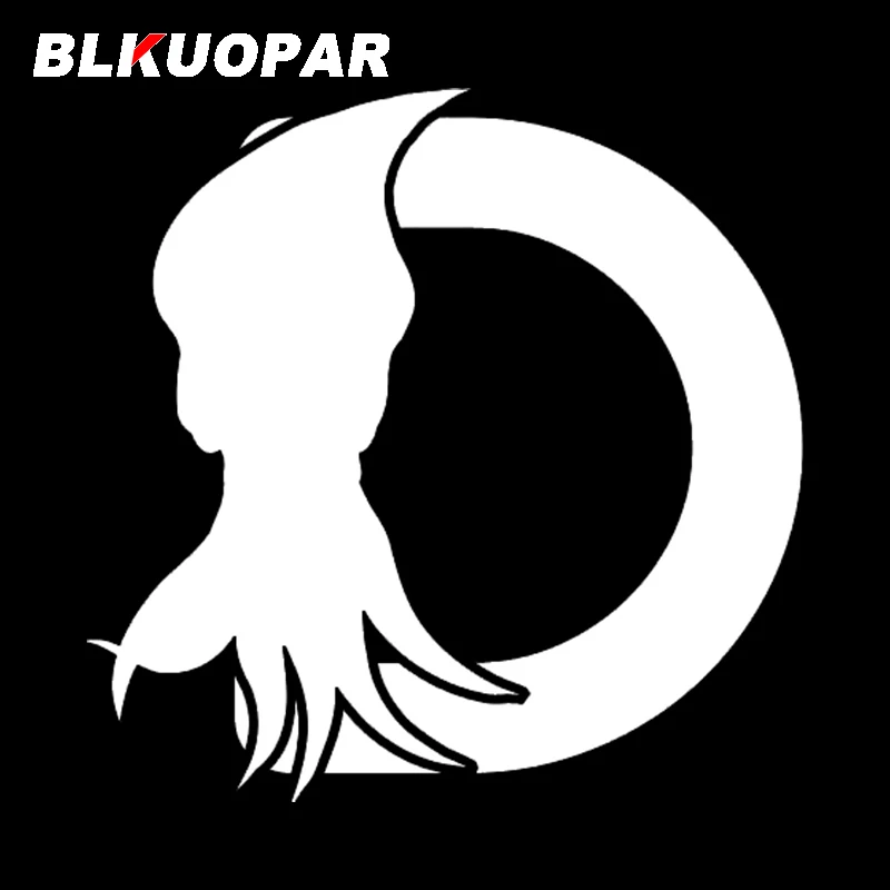 BLKUOPAR for Initial Letter D With Squid Car Sticker Funny Scratch-Proof Decal Waterproof Trunk Bumper Motorcycle Decoration