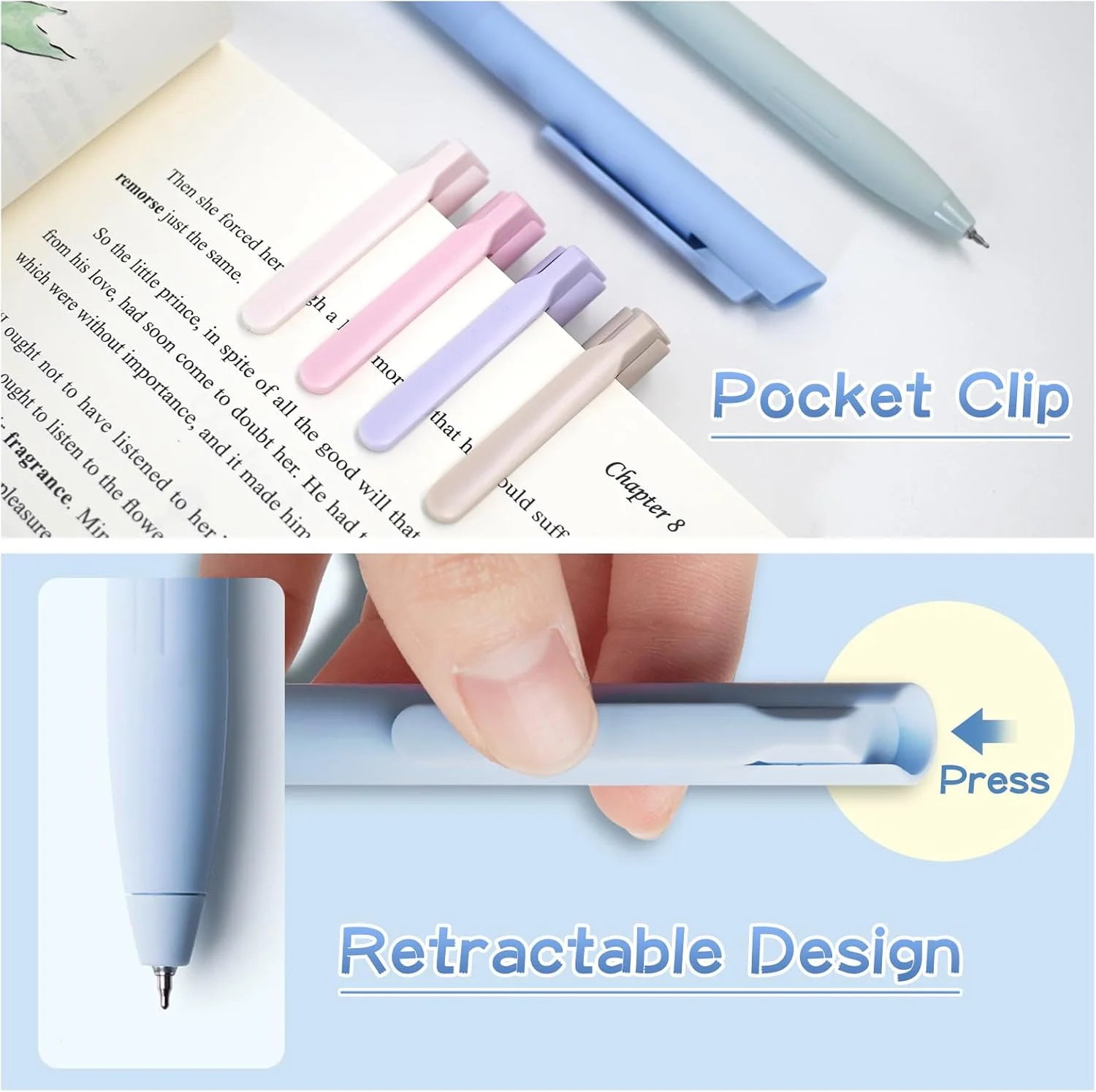 6pcs Pastel Gel Pens,Colored I - Correction Pen Fine recension och pris