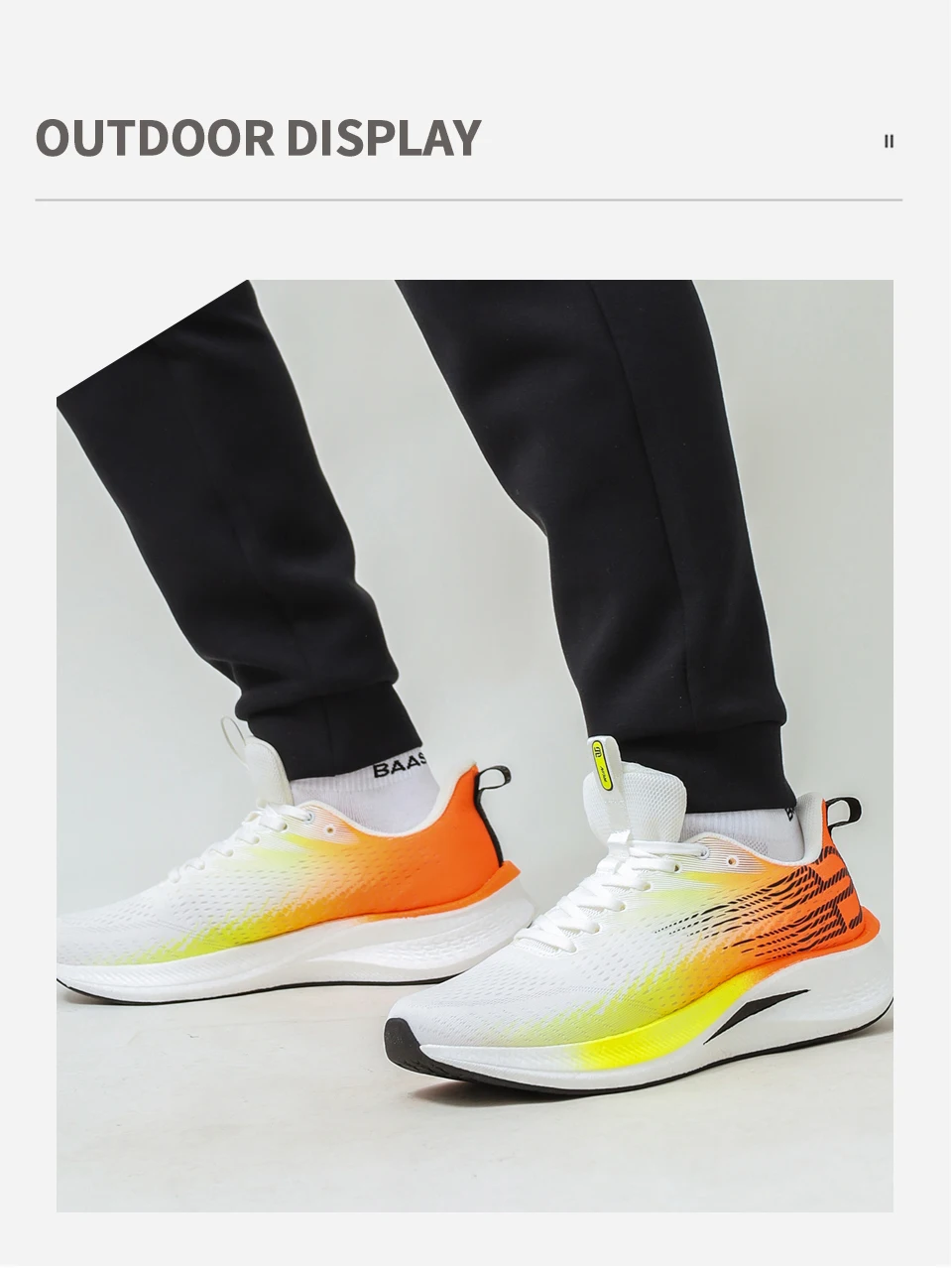 Baasploa Männer Jogging Sport Schuhe Carbon Platte Professionelle Dämpfung Turnschuhe Männlichen Outdoor Atmungsaktive Rutschfeste Laufschuhe – Detail 18