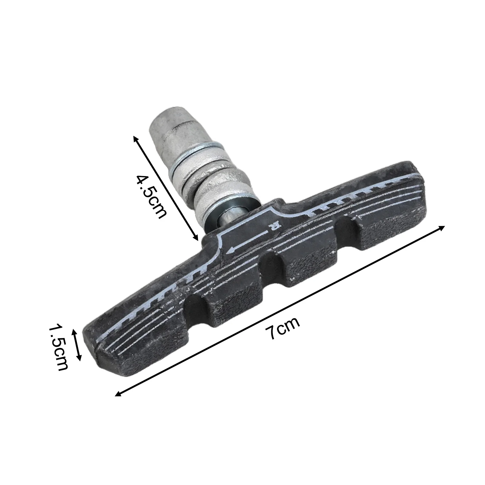 for durable And Practical Outdoor for v Brake Pads Bicycle Temperature Resistance 2 Pcs 75g/pair Accessories Rubber Black