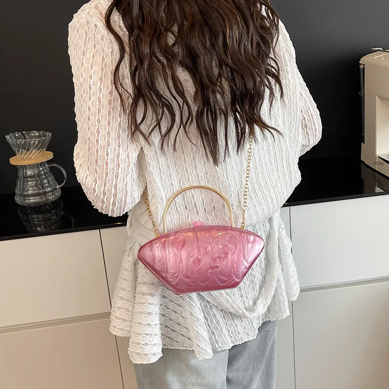 

Странное акриловое вечернее платье с изображением гусиного яйца, женская сумка в коробке, лето 202, Новое поступление, трансграничная женская сумочка