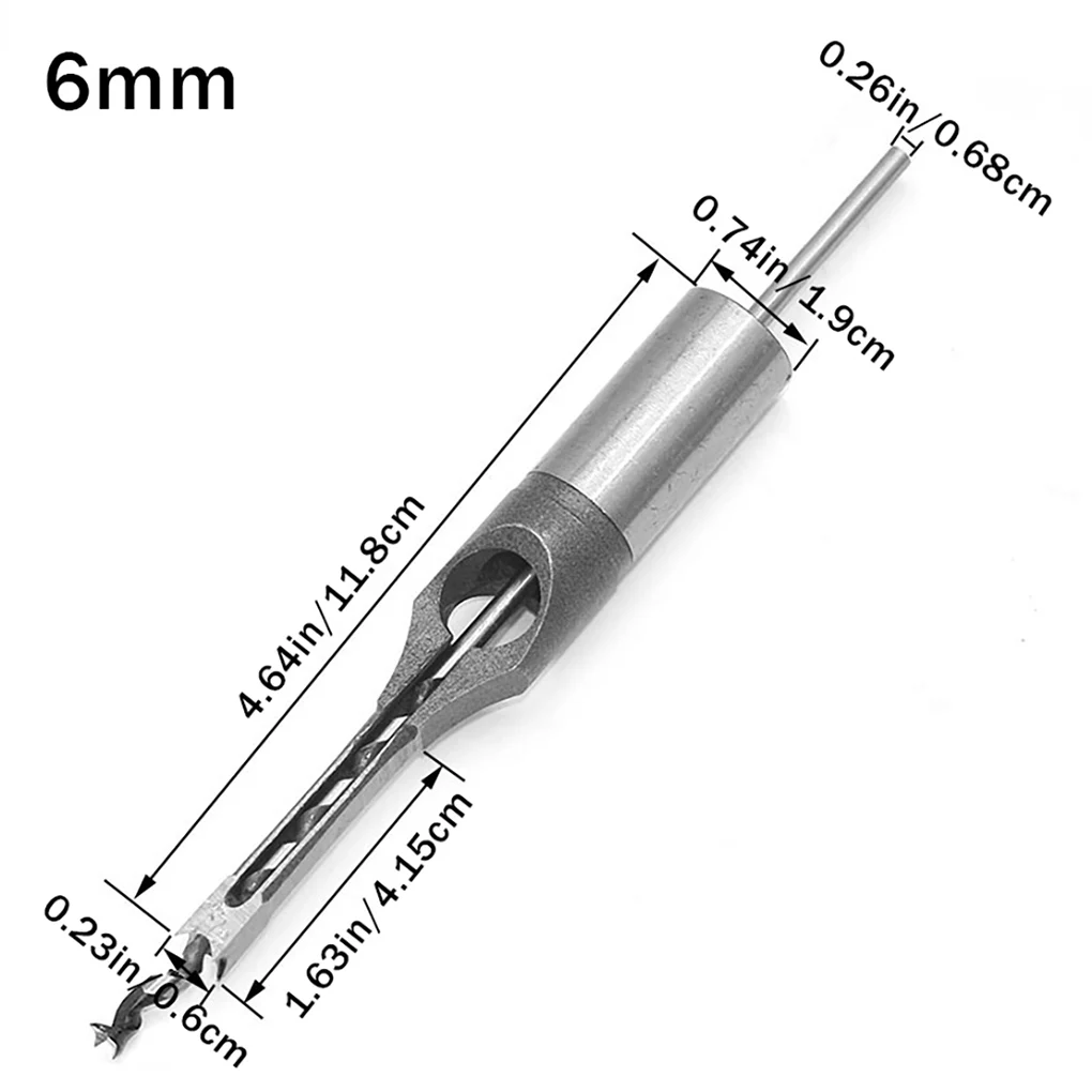 

Woodworking Square Auger High-speed Steel Woodworking Drill Mortising Square Hole Drill 15mm