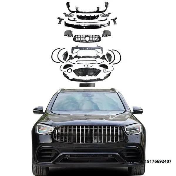

Genuine Car Bumpers for 2020 Benz GLC C253 X253 SUV Facelift GLC63S AMG Body Kits Grille Front Rear Wheel Arch Diffuser Tips
