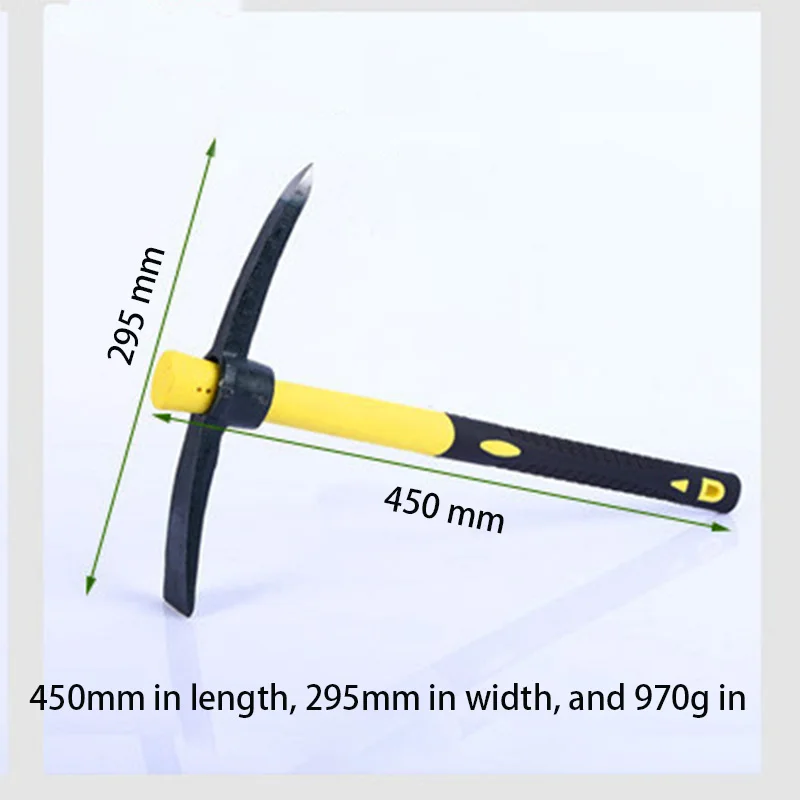 Imagem -06 - Multifuncional Picareta Enxada Heavy Duty Pick Axe Mão Enxada com Alça de Madeira para Outdoor Camping Jardim Ferramenta de Mão Aço Inoxidável