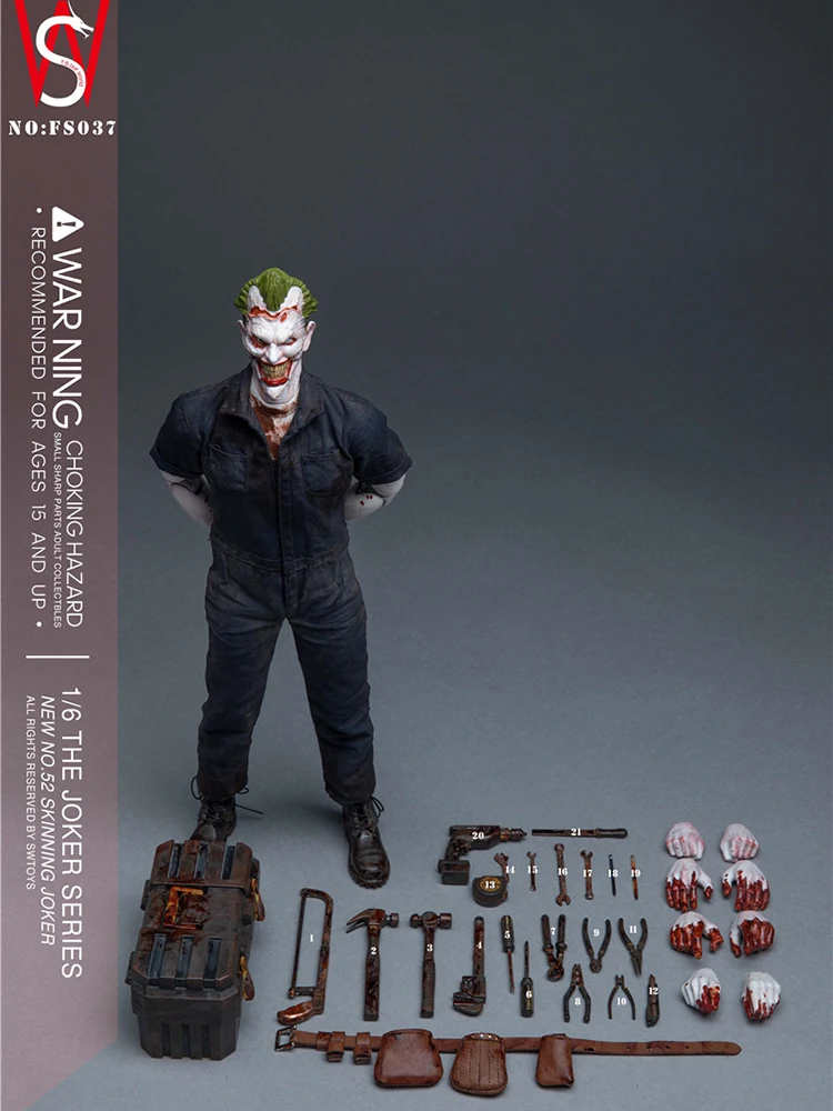 SWTOYS-Figurine d'action Joker à collectionner, série DC, clérose ant délicat, mini poupées modèles, ensemble complet, échelle 1/6, 12 ", FS037, en stock