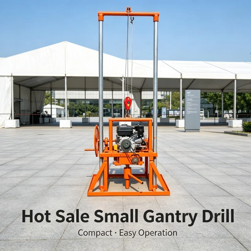 Customized Easy-to-Disassemble Gantry Water Well Drilling Rig, Household Well Drilling Machine, Field Drinking Well Equipment