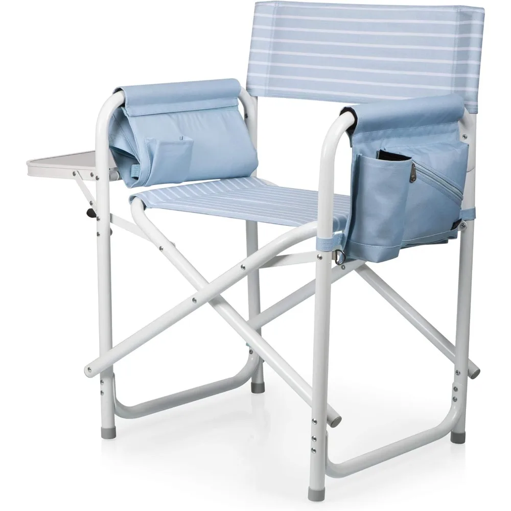 

Outdoor Directors Chair with Side Table - Beach Chair for Adults - Camping Chair with Table