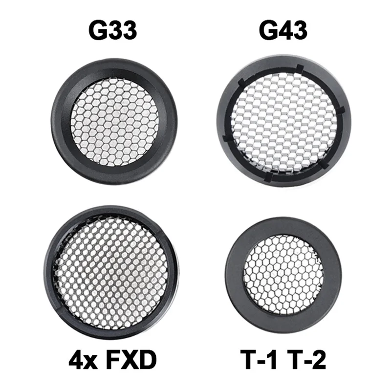 Killflash vision protection cover with threaded internal honeycomb shading attachment for G33 G43 4xFXD T 1 T 2 magnifying glass