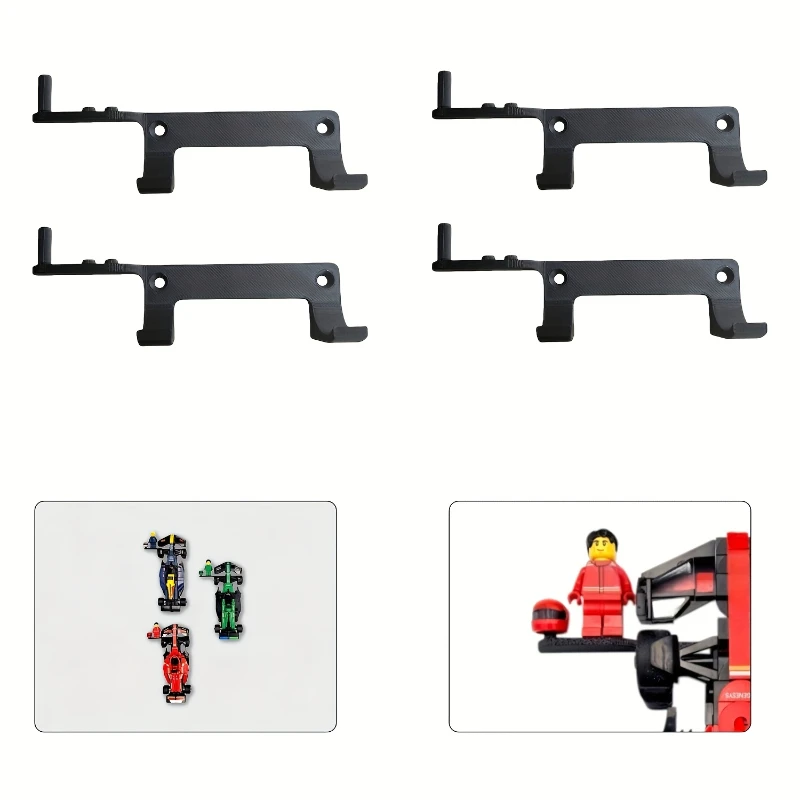 4 pçs para f1 velocidade campeão carro de corrida série modelo suporte de exibição de carro montado na parede modelo prateleiras decorativas acessórios para casa
