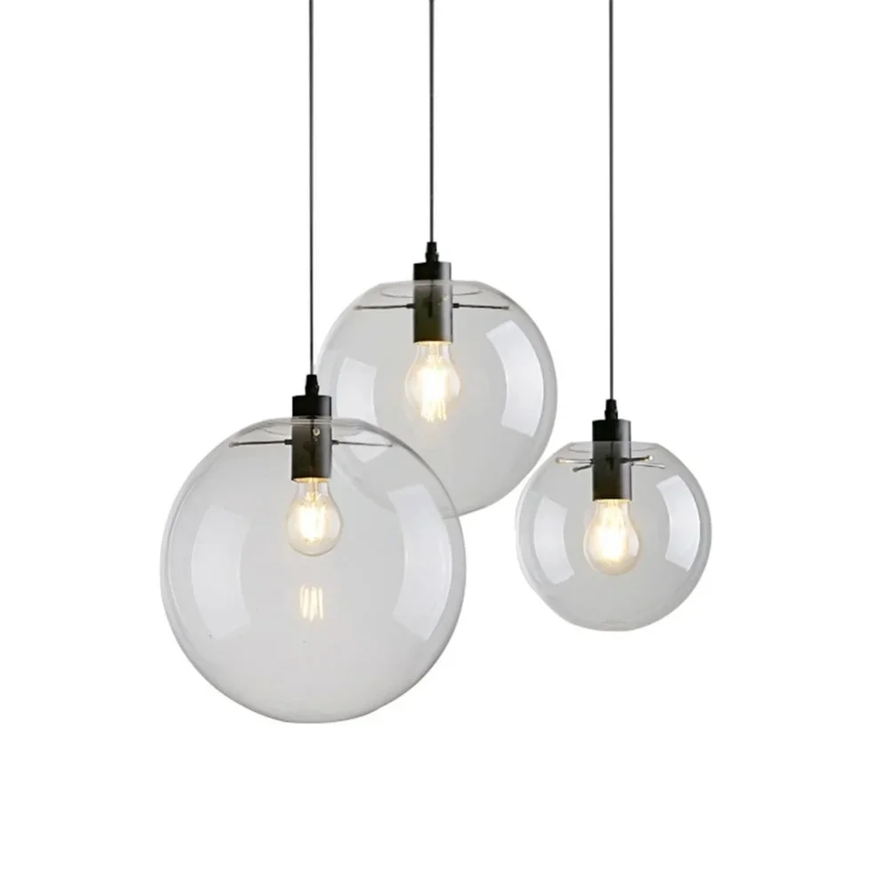 Pendant Bubble Pendant Light Glass Ball Lighting Creative Decoration Fixtures for Bedroom Study Dinner Room Bar Modern Pendant l