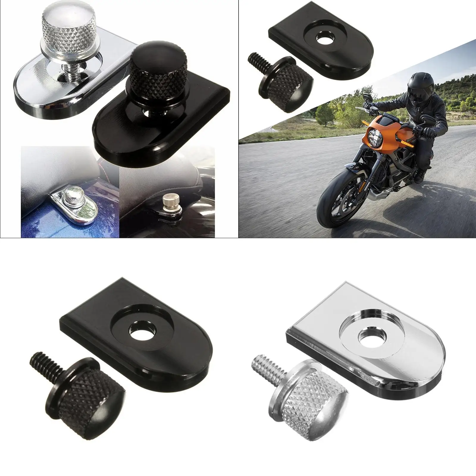 Motorcycle Seat Bolt Tab Screw Replace Professional Heavy Duty CNC Seat Bolt