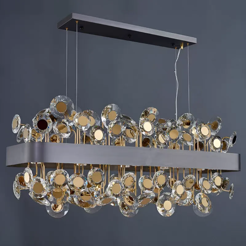 Modern creative design crystal LED chandelier, villa living room, hotel lobby ceiling lighting decorative lamps and lanterns.