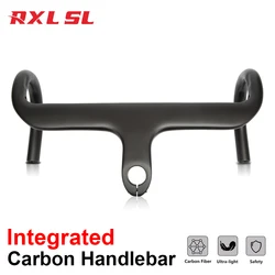 RXL SL manillar de bicicleta de carretera de carbono integrado, vástago plano de 1-1/8