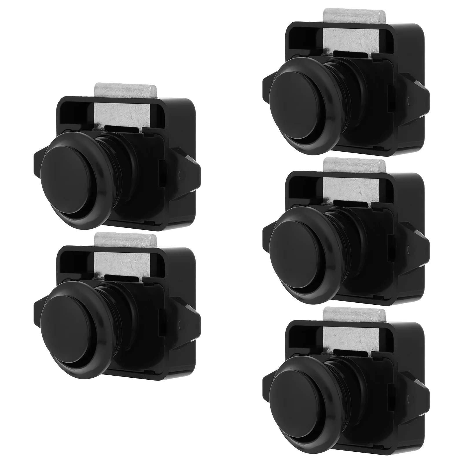 

5pcs Button Catch Lock For Cabinet Door Zinc Alloy Push Latch Rv Motorhome Caravan Drawer Furniture Door Catch Bolt