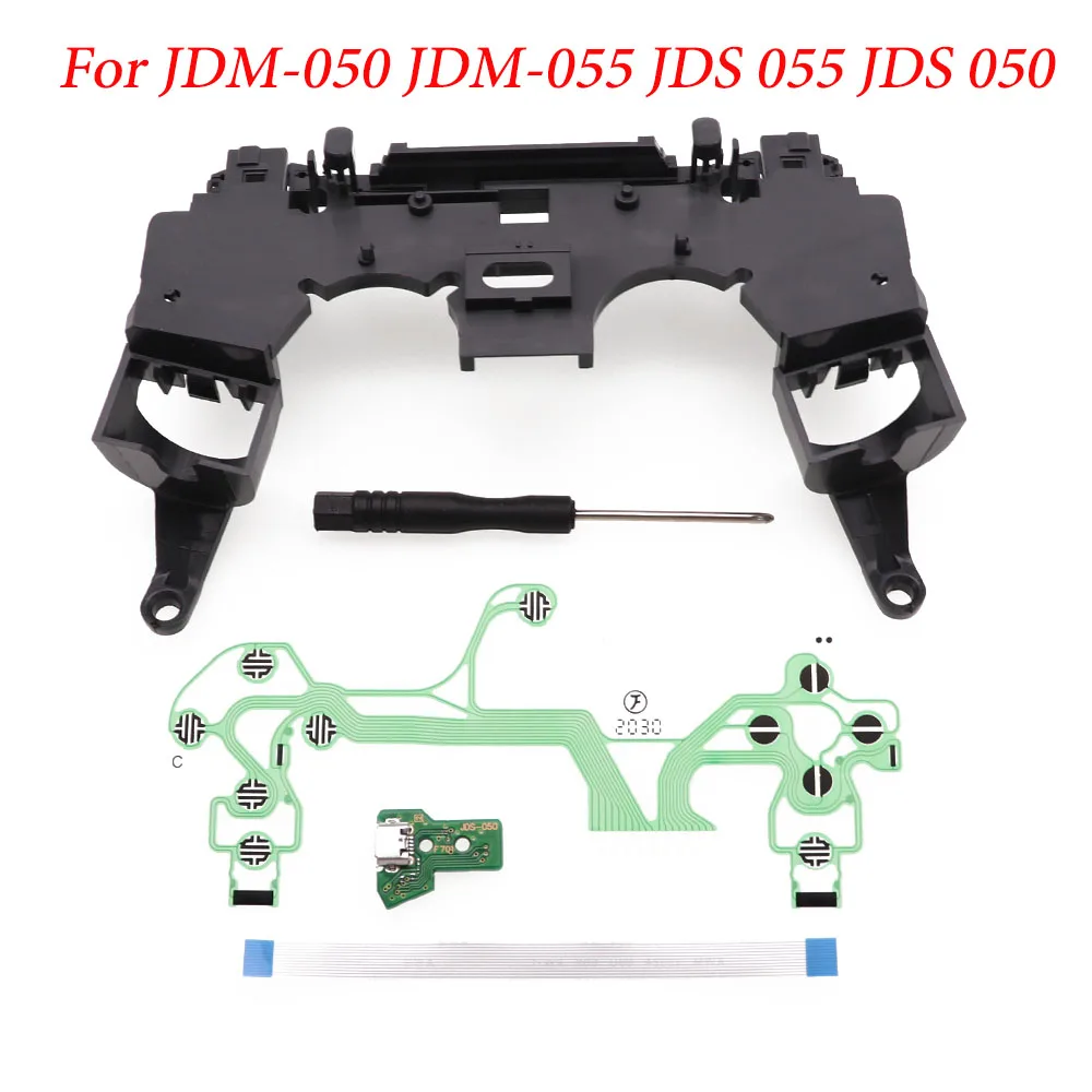 Для-ps4-jdm-050-jds-055-jds-050-jdm-055-держатель-для-ключей-Внутренняя-Рамка-зарядная-плата-гибкий-ленточный-кабель-проводящая-пленка