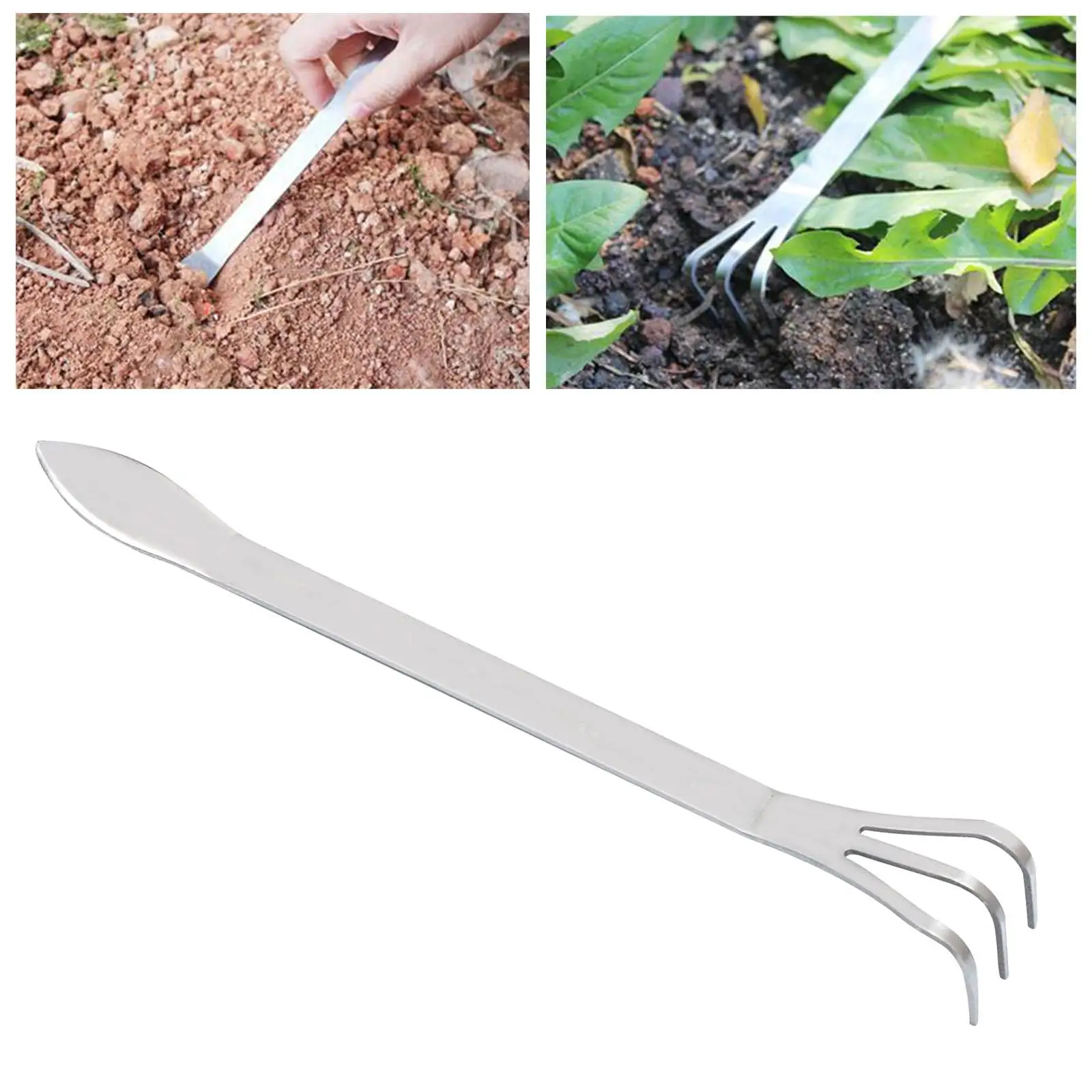 Bonsai Hook Rake 3-Prong Garden Loosen Soil Homegrown Gardening Tools