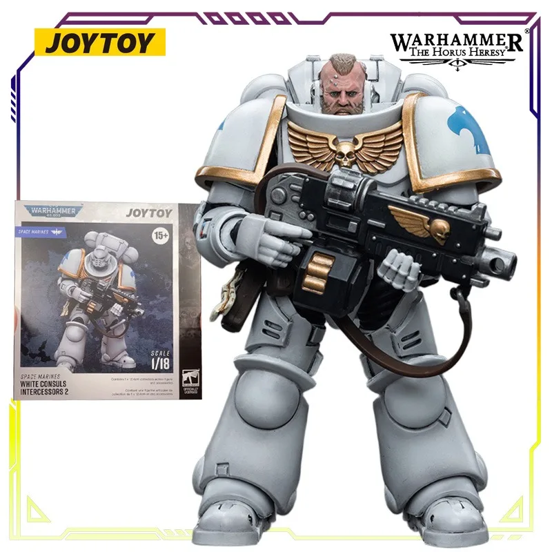 JOYTOY Original Warhammer 40K serie Astat White Consul MODELO DE figura de acción juguetes coleccionables adornos regalos para niños