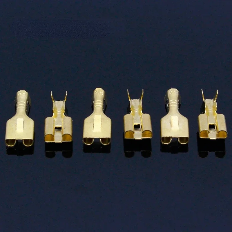 6.3mm Female Crimp terminal Connectors,Automotive Connector Spade Terminal