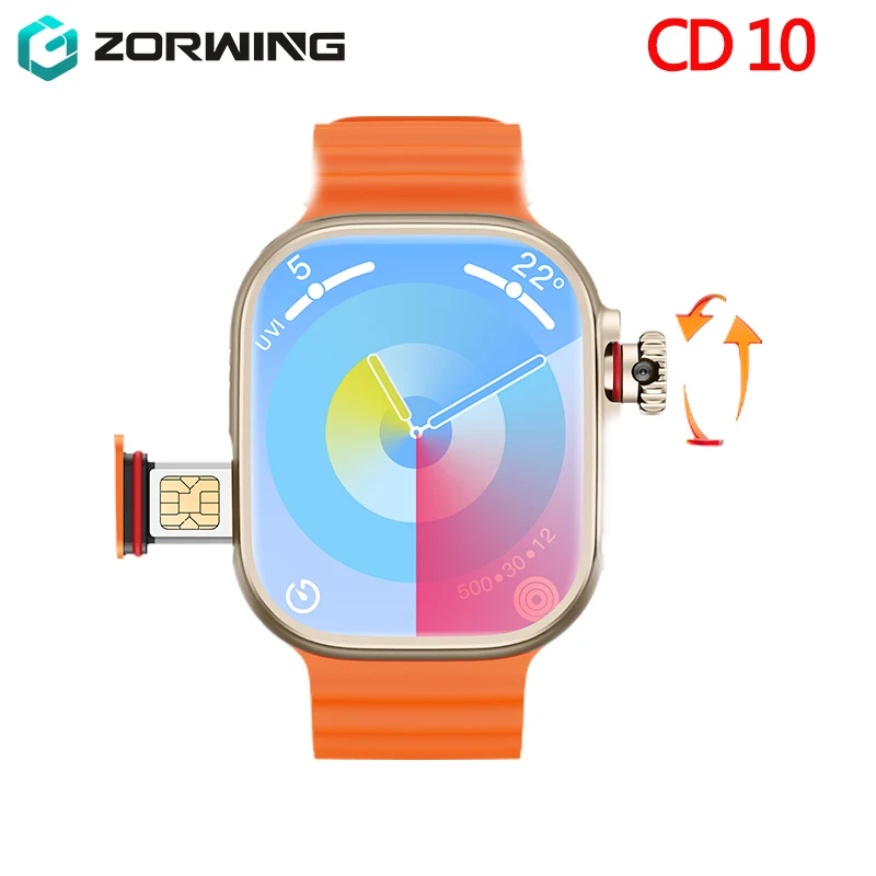 CD10 Cellular Card Eurasian Version Smart Watch 2GB RAM AMOLED Wifi GPS 32GB ROM Position APP Bluetooth Men Women Wireless 2024