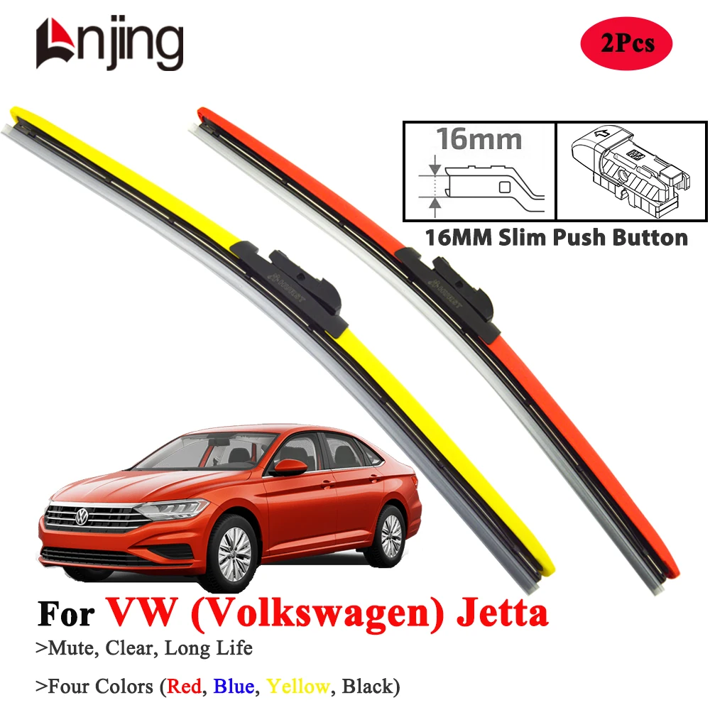 

LNJING Colorful Wiper Blades For VW Volkswagen Jetta 1999-Now