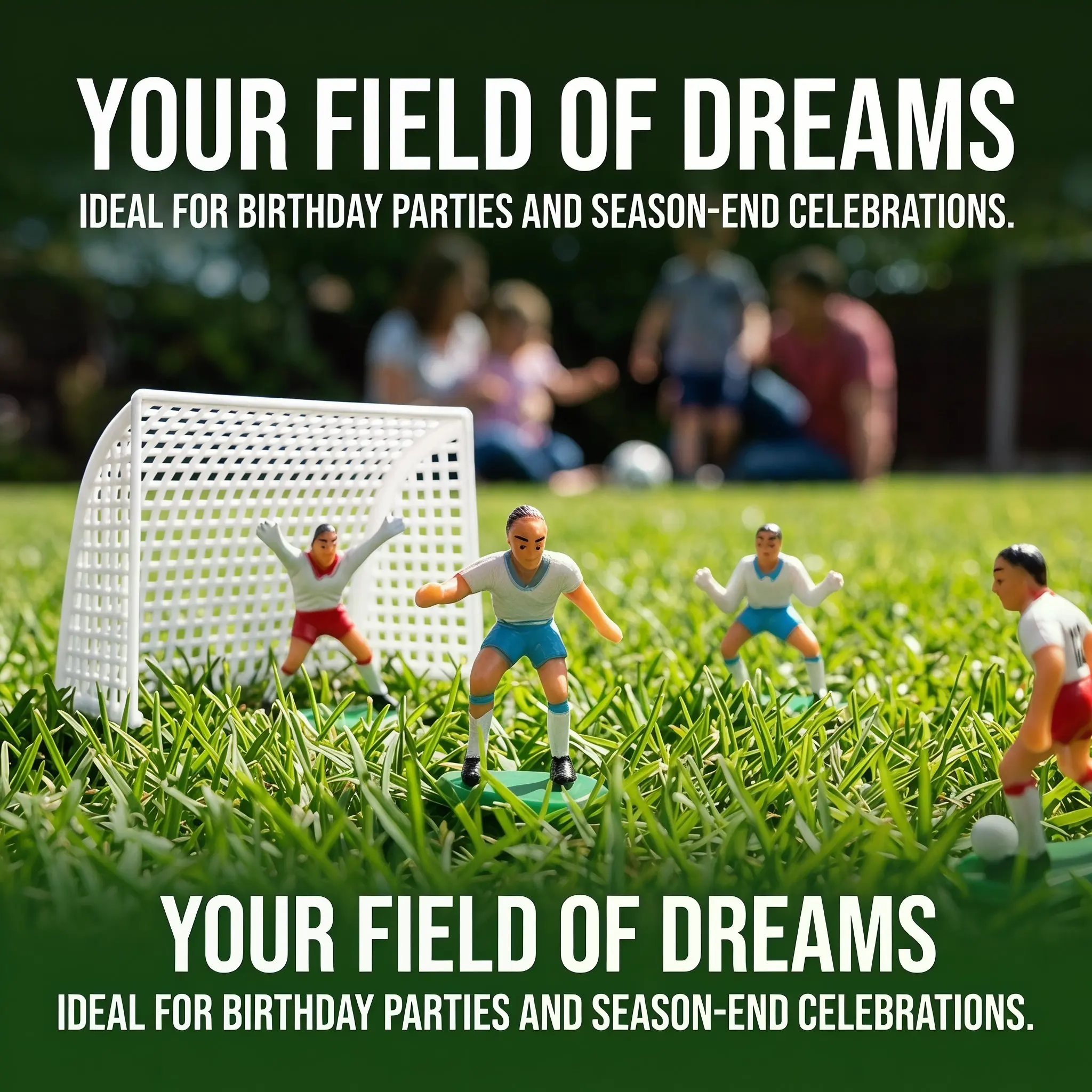 8Pcs Football Cake Topper Soccer Player Set Includes 6 Figures 2 Goals Football Birthday Party Decor Soccer Cake Topper - view 5