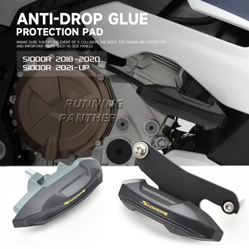 

NEW For BMW S1000R 2021 2022 Motorcycle Frame Sliders Pad Protector Guard Anti-Fall Glue Falling Protection Pads Set 2018-2020