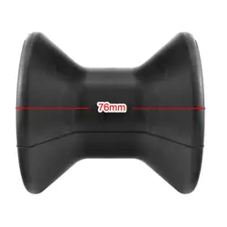 3 Inch Boat Bow Roller Marine Trailer Rubber Keel Roller for Sailboat Yacht Speedboat Canoe Anti- Boat Accessories Marine