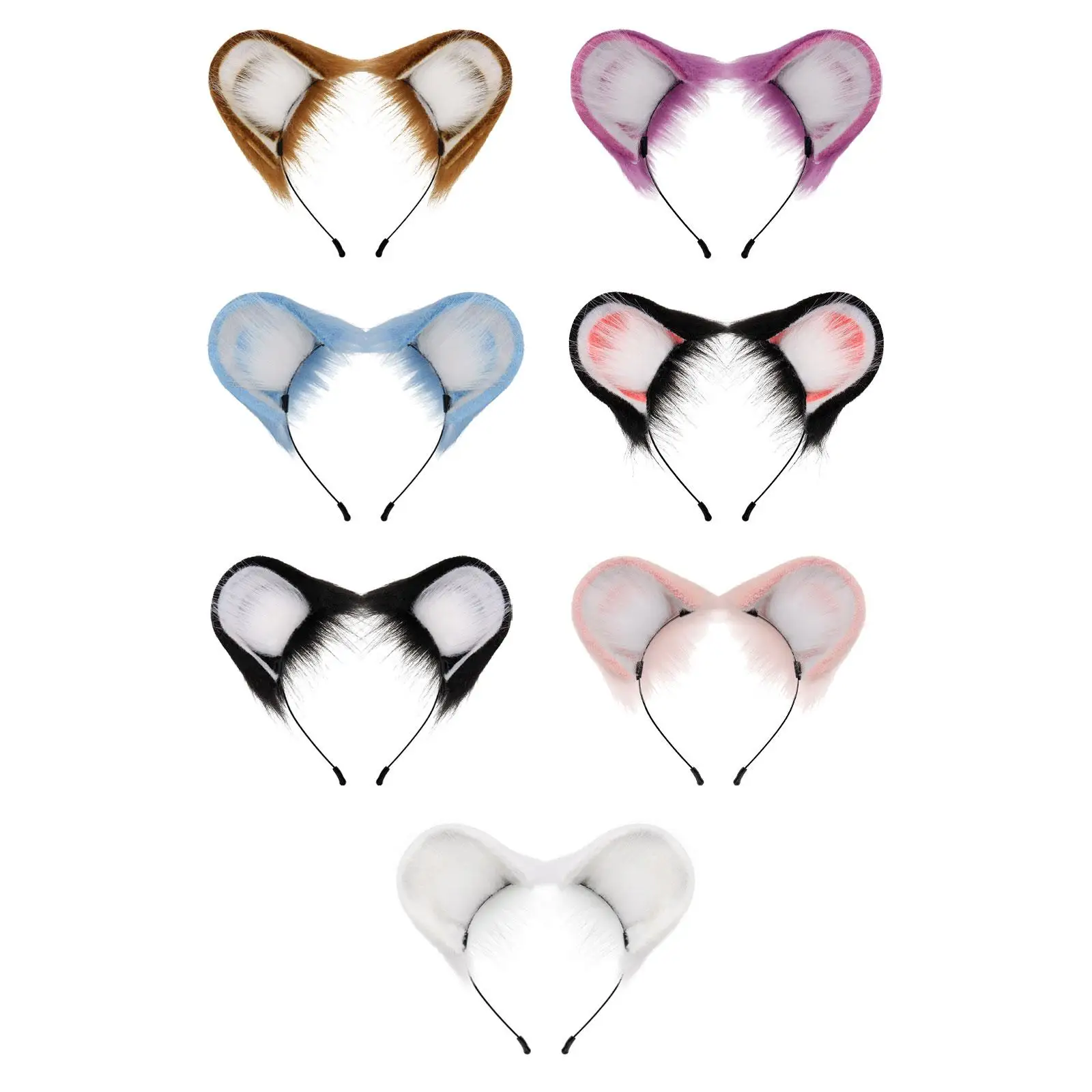 

Пушистая повязка на голову с ушками хомяка для девочек, женщин, взрослых и детей, костюмный головной убор для вечеринок, косплея, фотосессий, Хэллоуина