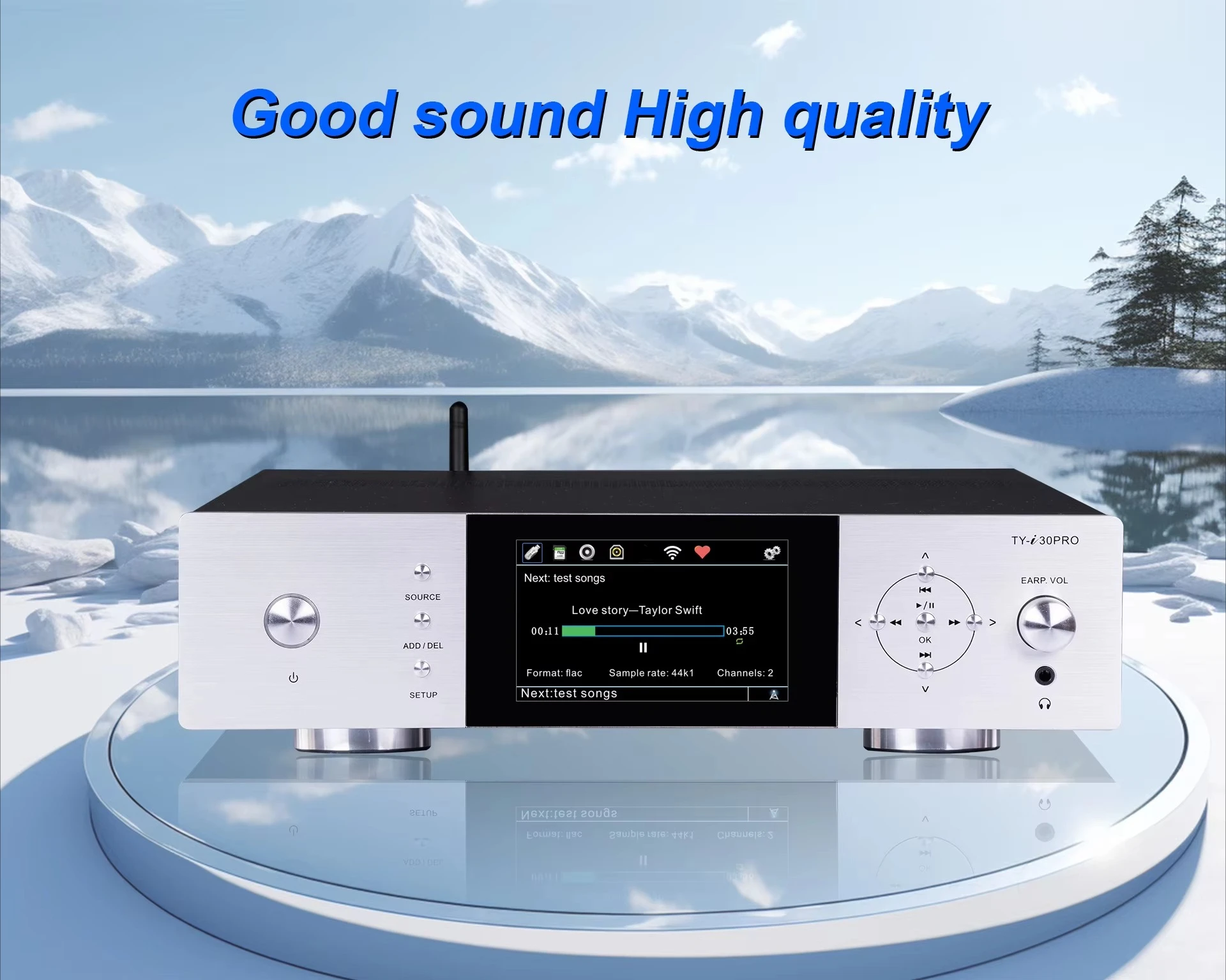 

Screen USB MP3 Music Player Hifi Music Wireless Player High-resolution Audio Music Player