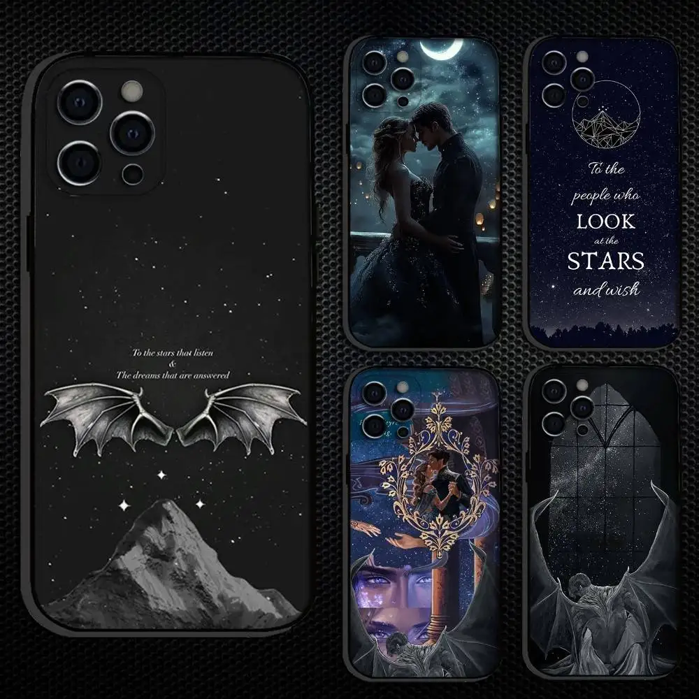 

Acotar A Court Of Mist And Fury Phone Case For iPhone 16,15,14,13,12,11 Plus,Pro Max, Others Soft Black Cover