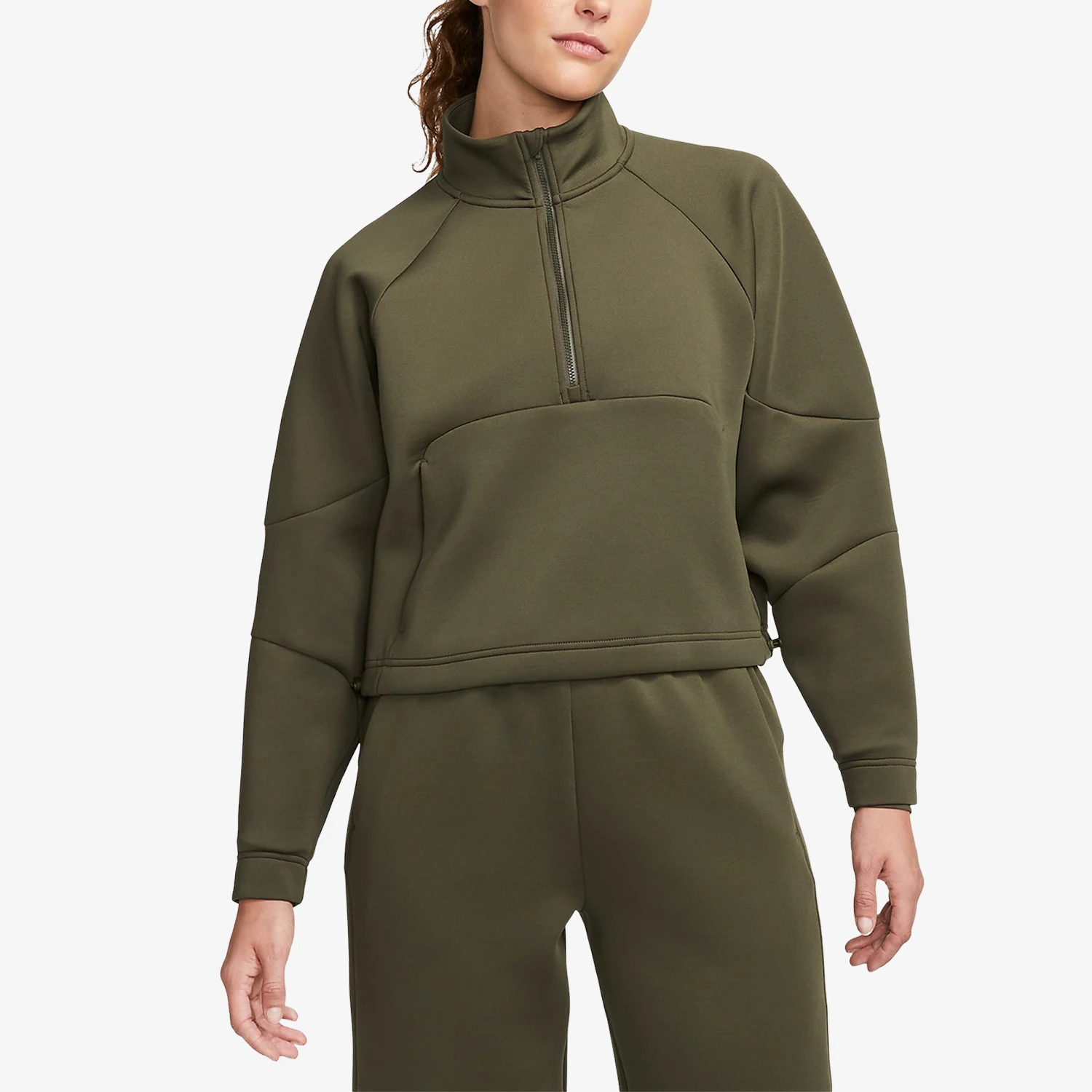 

Nike Official Genuine New Women's Fashion Simple Loose Half-Zip Sports Sweatshirt FB5231