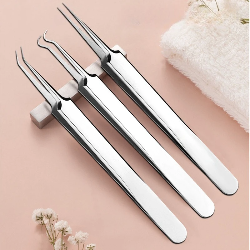 Rvs Acne Verwijdering Naalden Puistje Comedondrukker Gereedschap Dots Cleaner Pore Cleaner Diepe Reiniging Gezicht Huidverzorging Tool