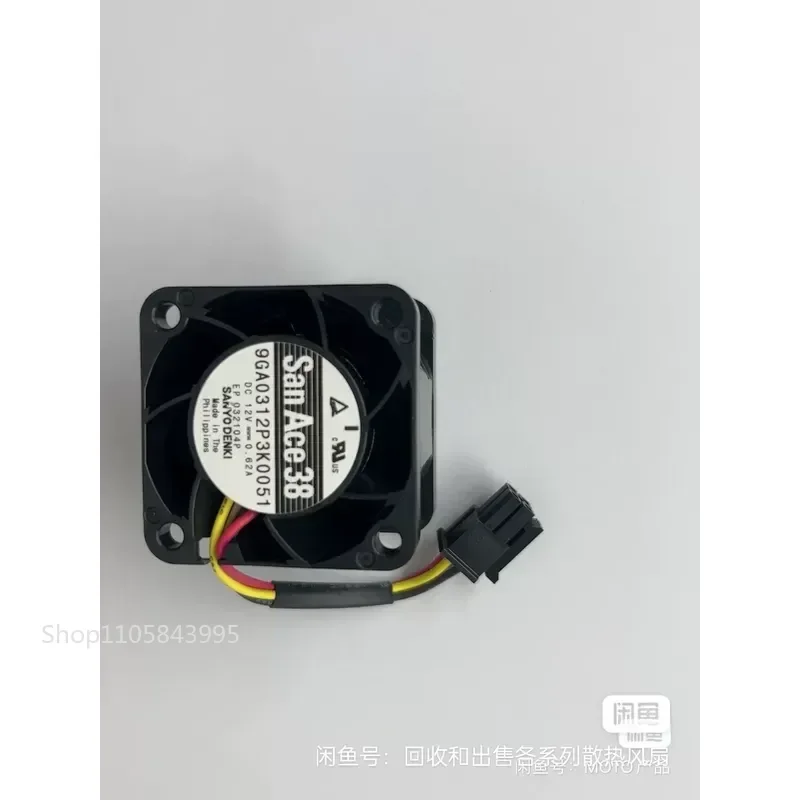 for Sanyo SanAce38 Original Cooling Fan for Model 9GA0312P3K0 High Quality DC Brushless Blower for Computer Server Industrial
