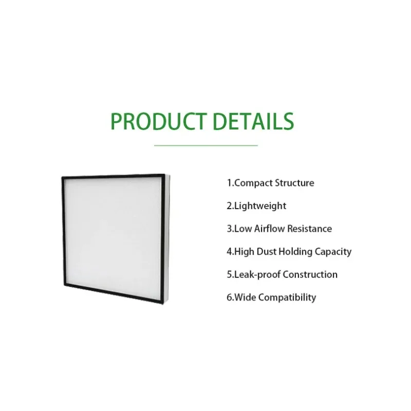 فلتر HEPA للغرفة التنظيفية بأشباه الموصلات، فلاتر هواء عالية الجودة مع سلامة عالية من النظافة