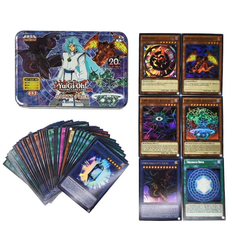 Yu Gi Oh Cards KAIBA PACK 3 Card Deck English TCG Holographic Golden White Dragon Duel Game Collection Card with Tin Box