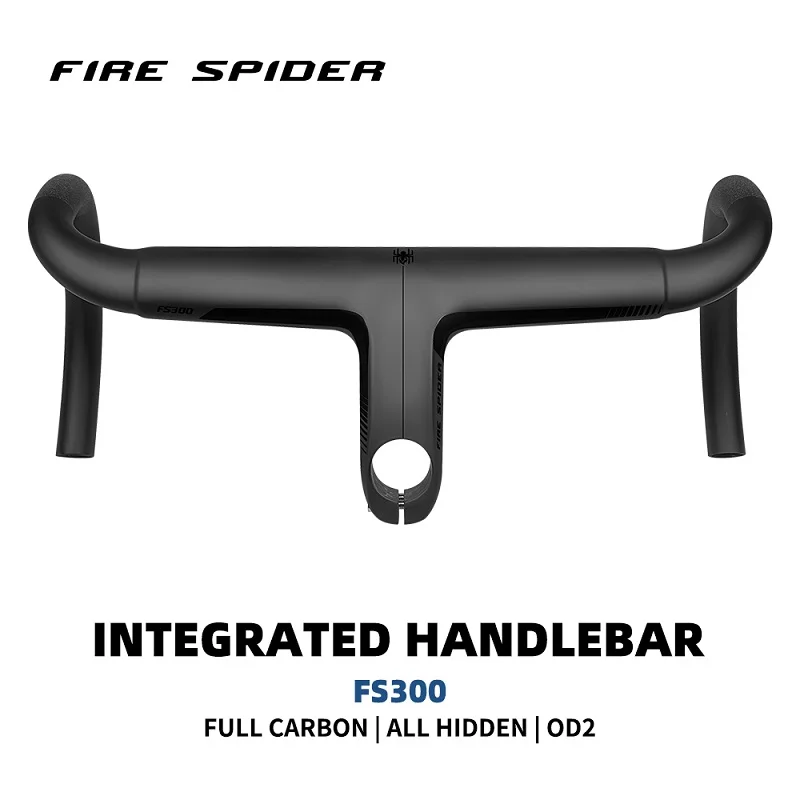 FIRE SPIDER Bicycle Handlebar T1000 Carbon Handlebar Internal Routing Road 28.6mm/31.8mm Integrated Handlebar Bike Accessories