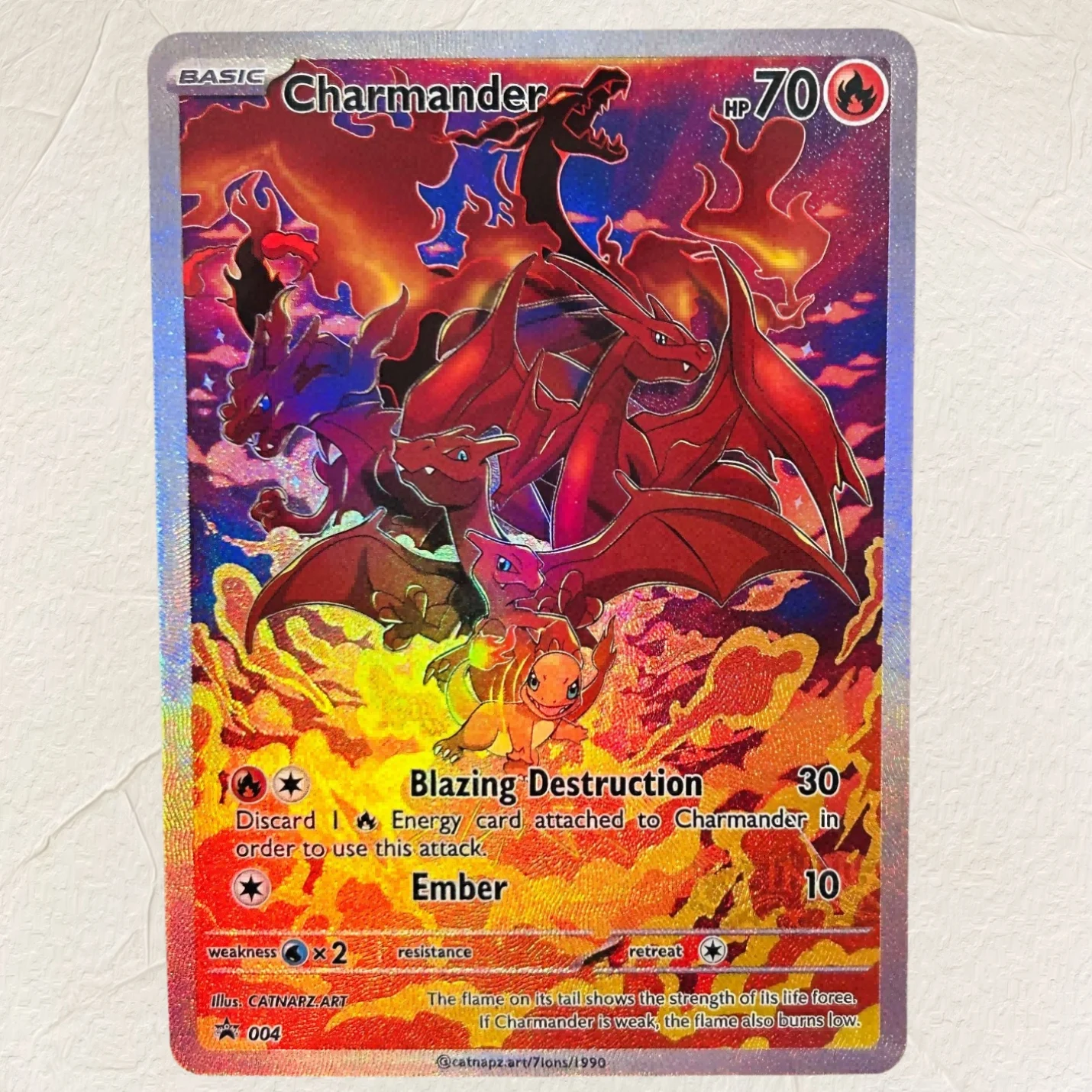 DIY Pokemon 5Pcs Charizard Mew Dragonite Dark Hypno Holographic Texture Cards Perfect Condition Classic Anime Collectible TCG - view 2