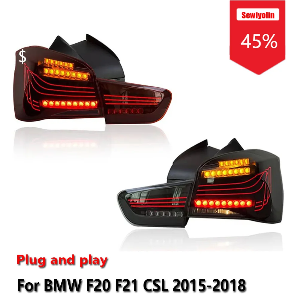 

Sewiyolin Автомобильные светодиодные задние фонари в сборе для BMW F20 F21 CSL 2015-2018 Авто противотуманные DRL стоп-сигналы поворота Plug and Play