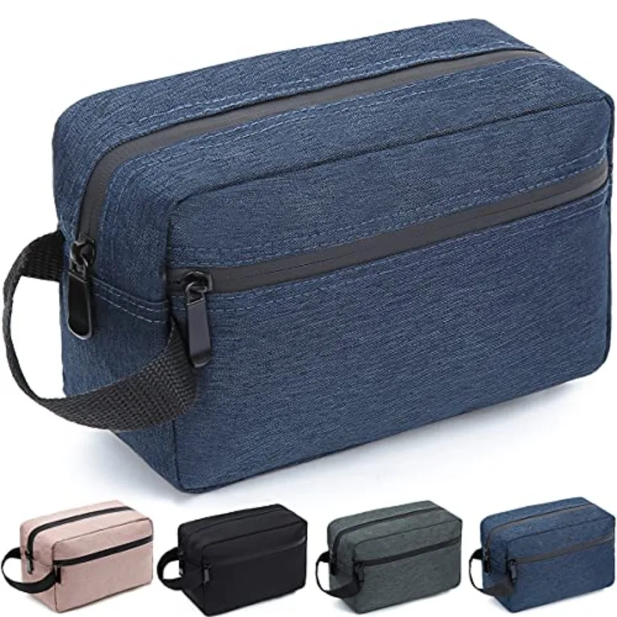 Travel Toiletry Bag for Women and Men, Water-resistant Shaving Bag for Toiletries Accessories, Foldable Storage Bags with Divid