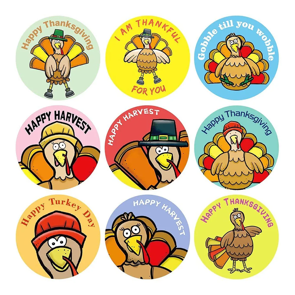 

Turkish children's sticker paper party supplies for Thanksgiving harvest