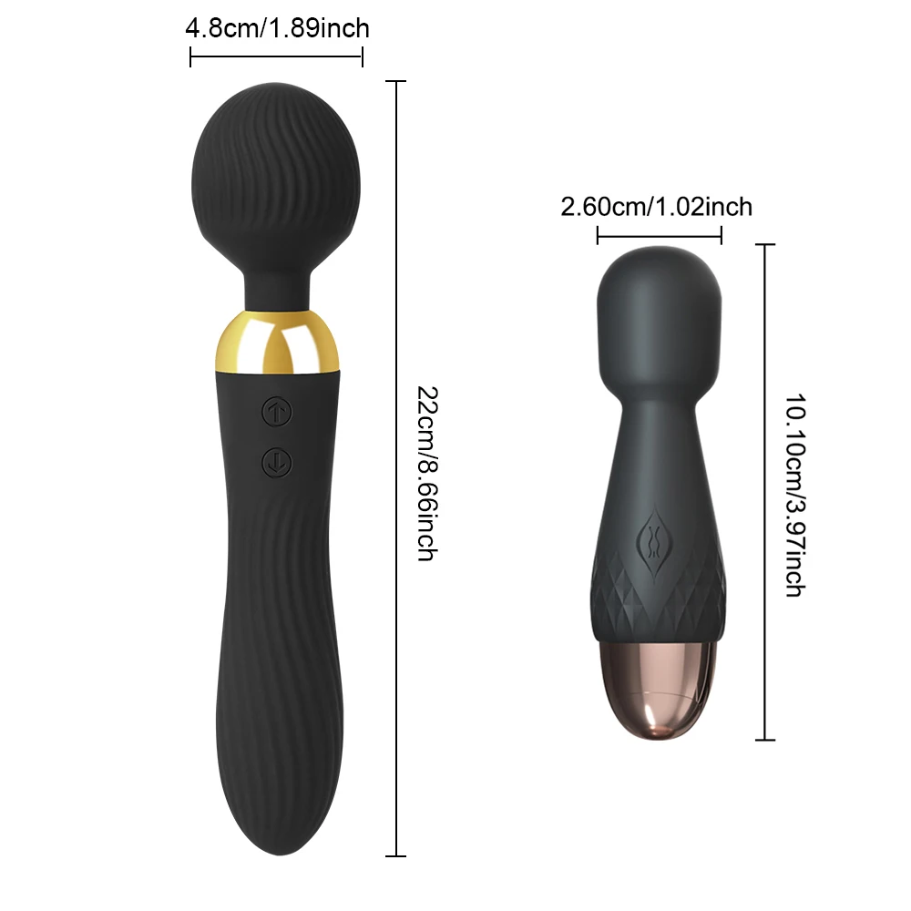 Cordless Magic Wand Vibrators For Women Vaginal Clitoral Stimulator Nipple Breast Massager Anal Plug Big Dildos Female Sex Toys - Image 6