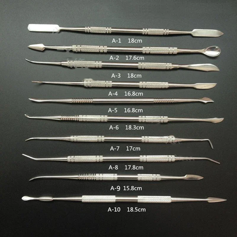 10 Pieces/Set Of Stainless Steel Soft Clay Tools For Carving Smooth Wax Pottery Ceramic Polymer Modeling Carving Accessories