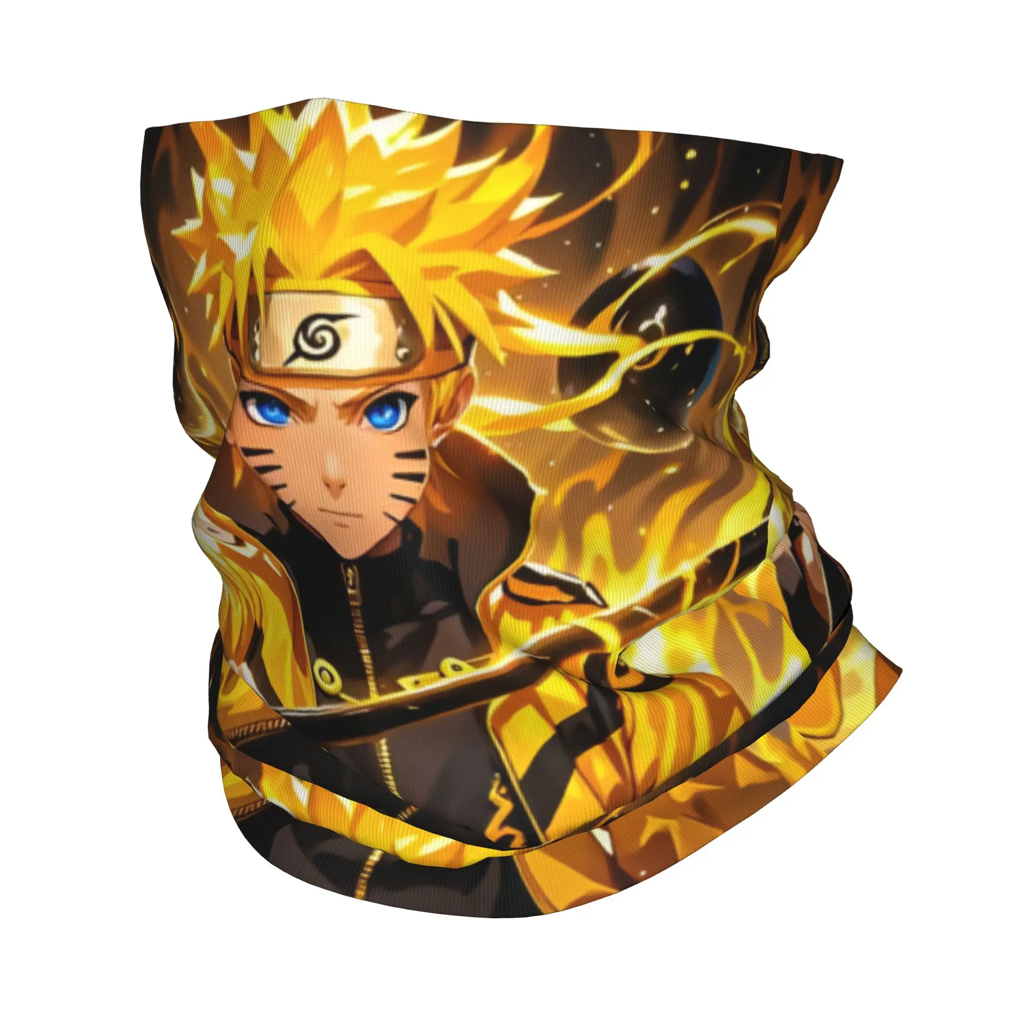 Pasamontañas Personalizado de Naruto Uzumaki para Hombre y Mujer, Protección UV, Bufanda de Invierno con Diseño de Cómic y Película, para Esquí