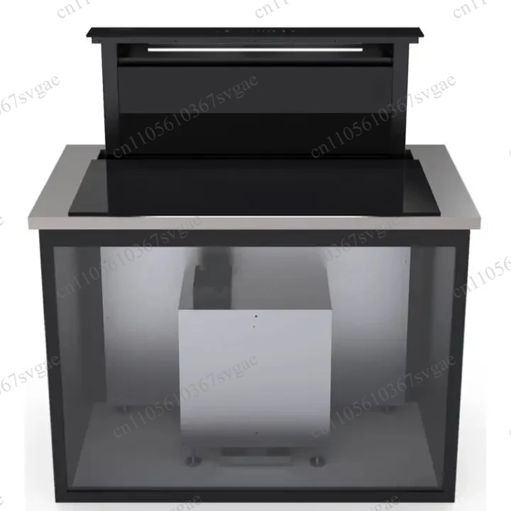 

Built-In Downdraft Kitchen Cooker Hood, 60/90cm Ultra Quiet Stainless Steel Air Extractor Ventilation Fan