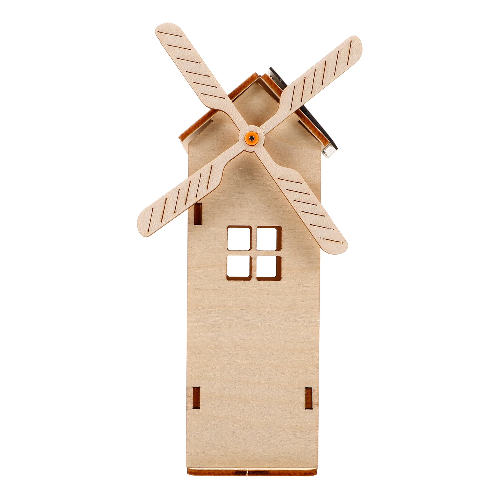 1 مجموعة خشبية خربش طاحونة الطاقة الشمسية DIY مجموعة تجميع الأطفال الأيدي المشاريع التعليمية اللعب مجموعة