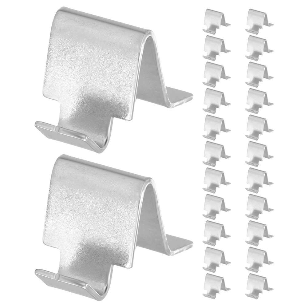 

24 Pcs Iron Cabinet Accessories Shelf Supports Clips for Bookcase Display Cabinets Metal Shelving Brackets Heavy Duty Hardware