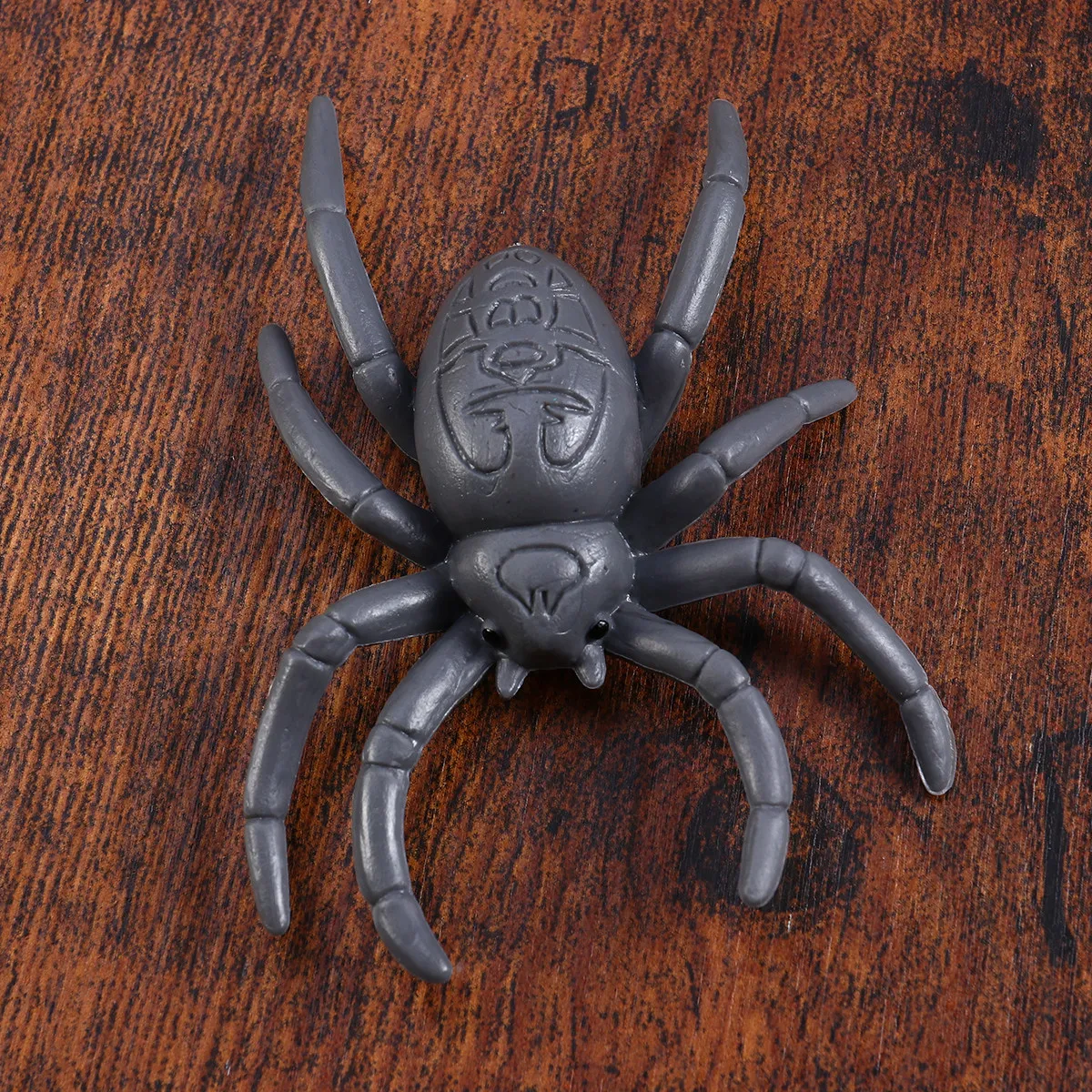 

6 Pcs Scary Spider Halloween Mini Spiders Grey Small Decorations Realistic Fake